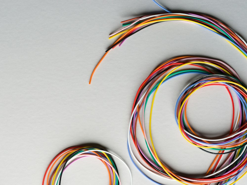 Cables nuevos para la instalación de accesorios